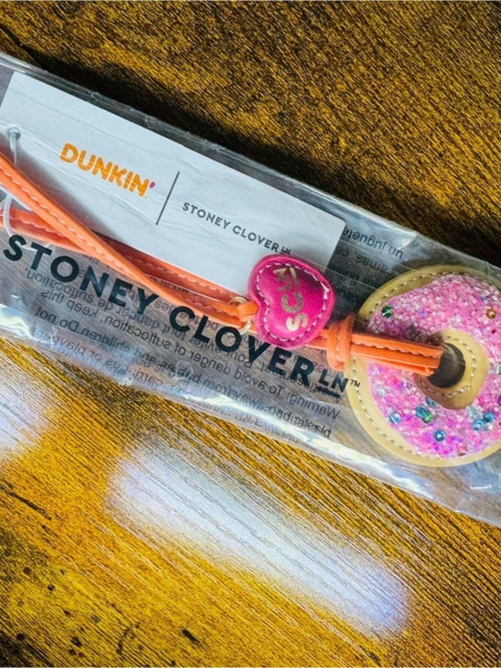 Dunkin x Stoney Clover Lane Donut Bag Charm NWT 2026 Limited Edition